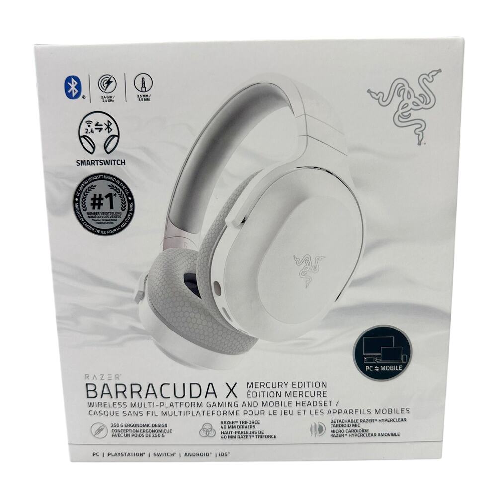Razer Barracuda X Wireless Gaming & Mobile Headset, White